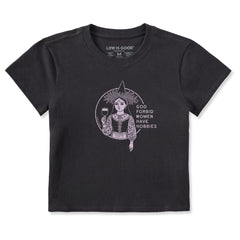 Women's Flower Hobbies Crusher-LITE Shrunken Tee