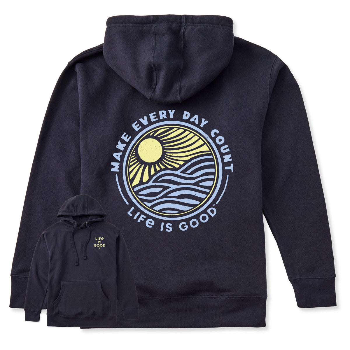 Adult Unisex Make Every Day Count Sunset Every Wear Hoodie Sweatshirt