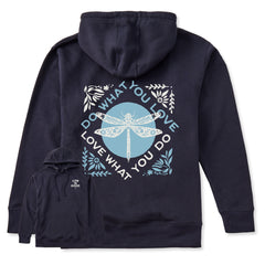 Adult Unisex Do What You Love Dragonfly Every Wear Hoodie Sweatshirt