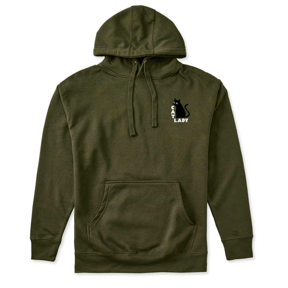 Adult Unisex Cat Lady Mini Every Wear Hoodie Sweatshirt