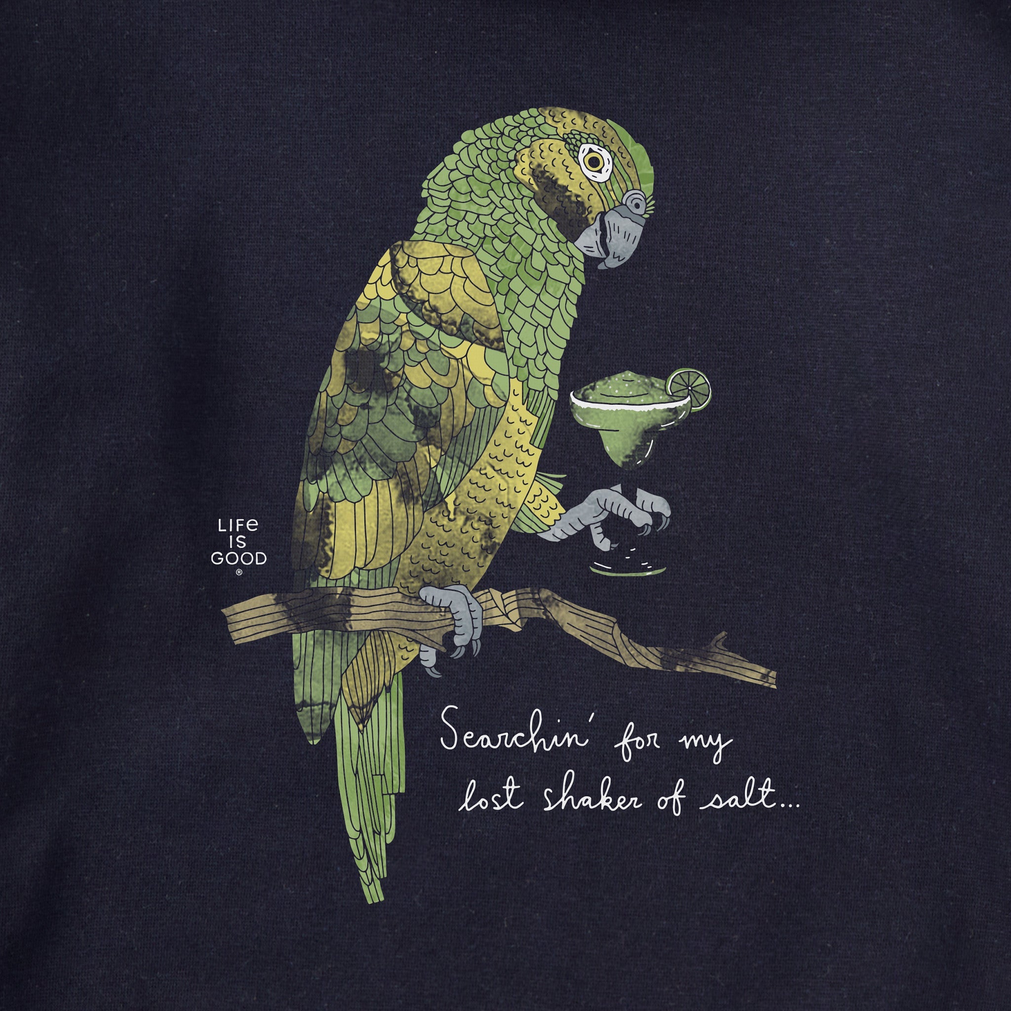 Adult Unisex Margarita Parrot Every Wear Hoodie Sweatshirt