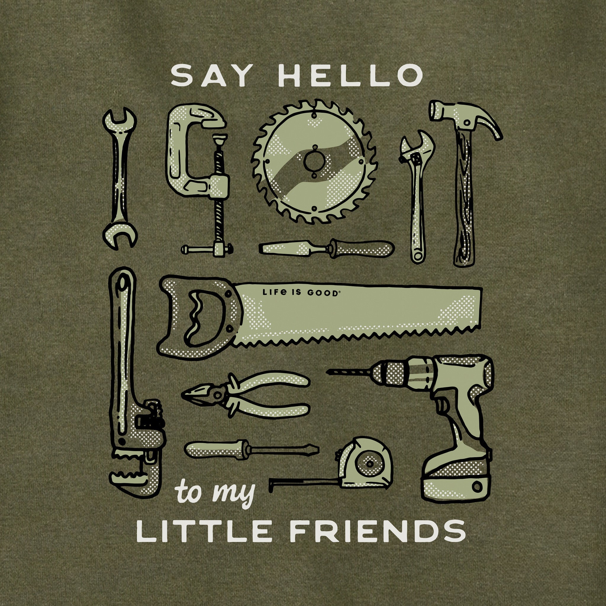 Adult Unisex Say Hello to My Little Friends Tools Every Wear Hoodie Sweatshirt
