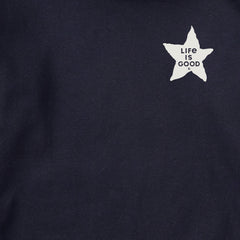 Adult Unisex Home of the Brave Raggedy Flag Every Wear Hoodie Sweatshirt