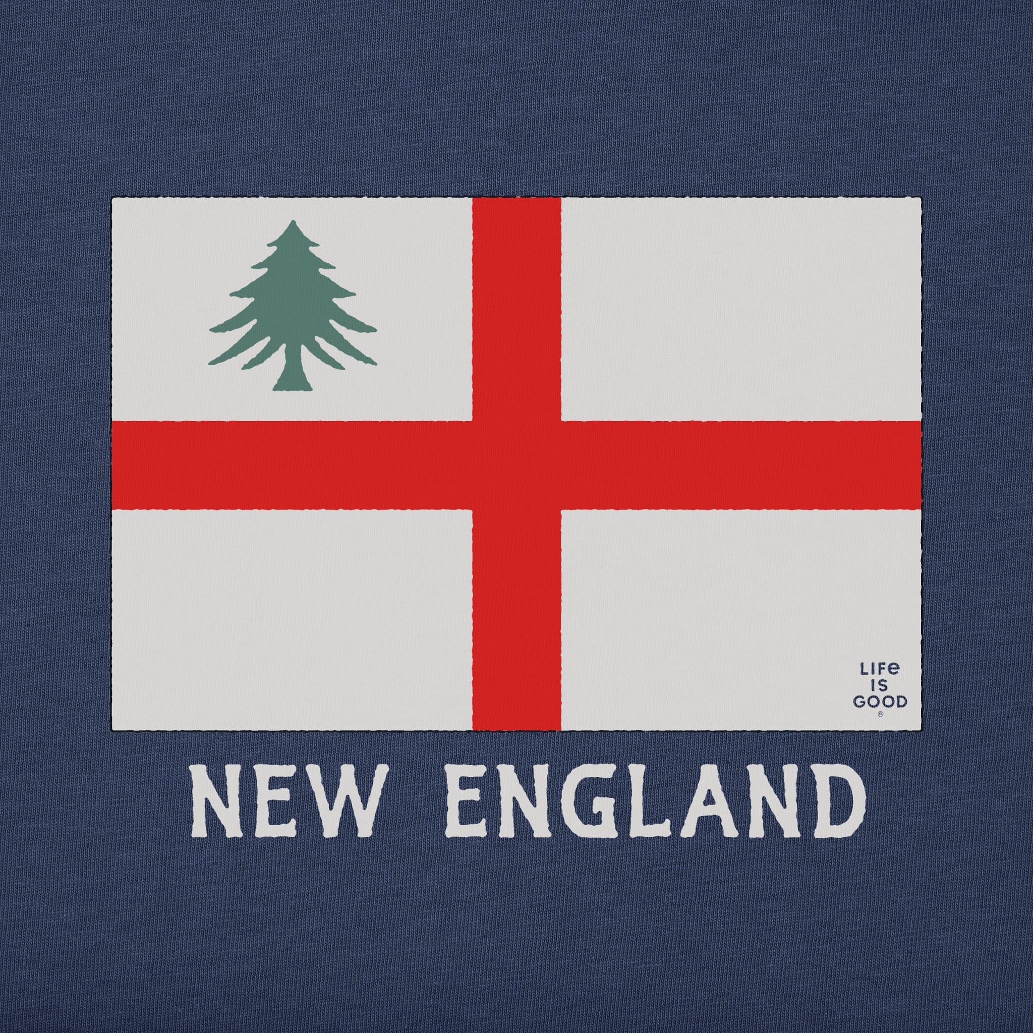 Men's New England Flag Short Sleeve Crusher Tee