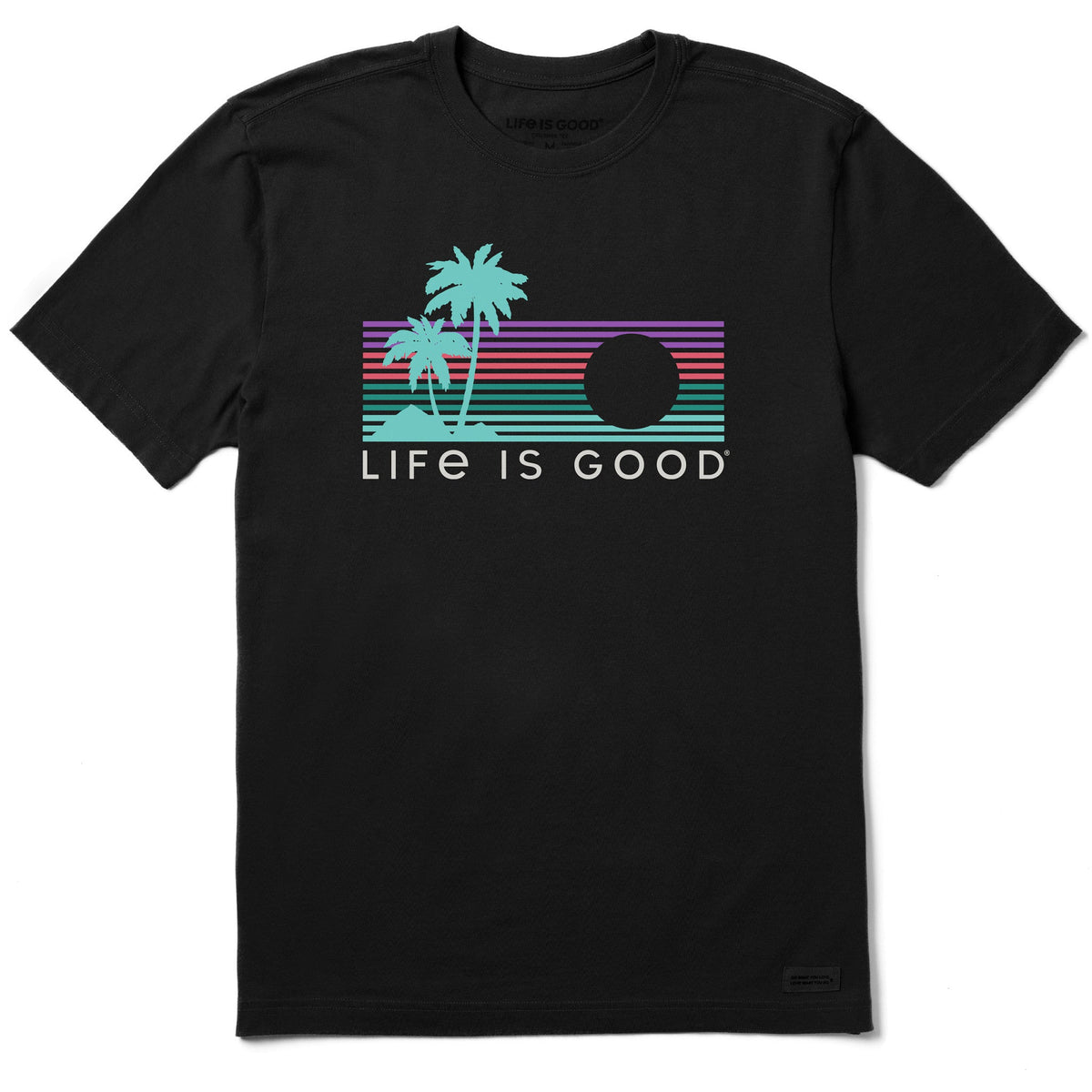 Men's Striped Sunset Short Sleeve Crusher Tee