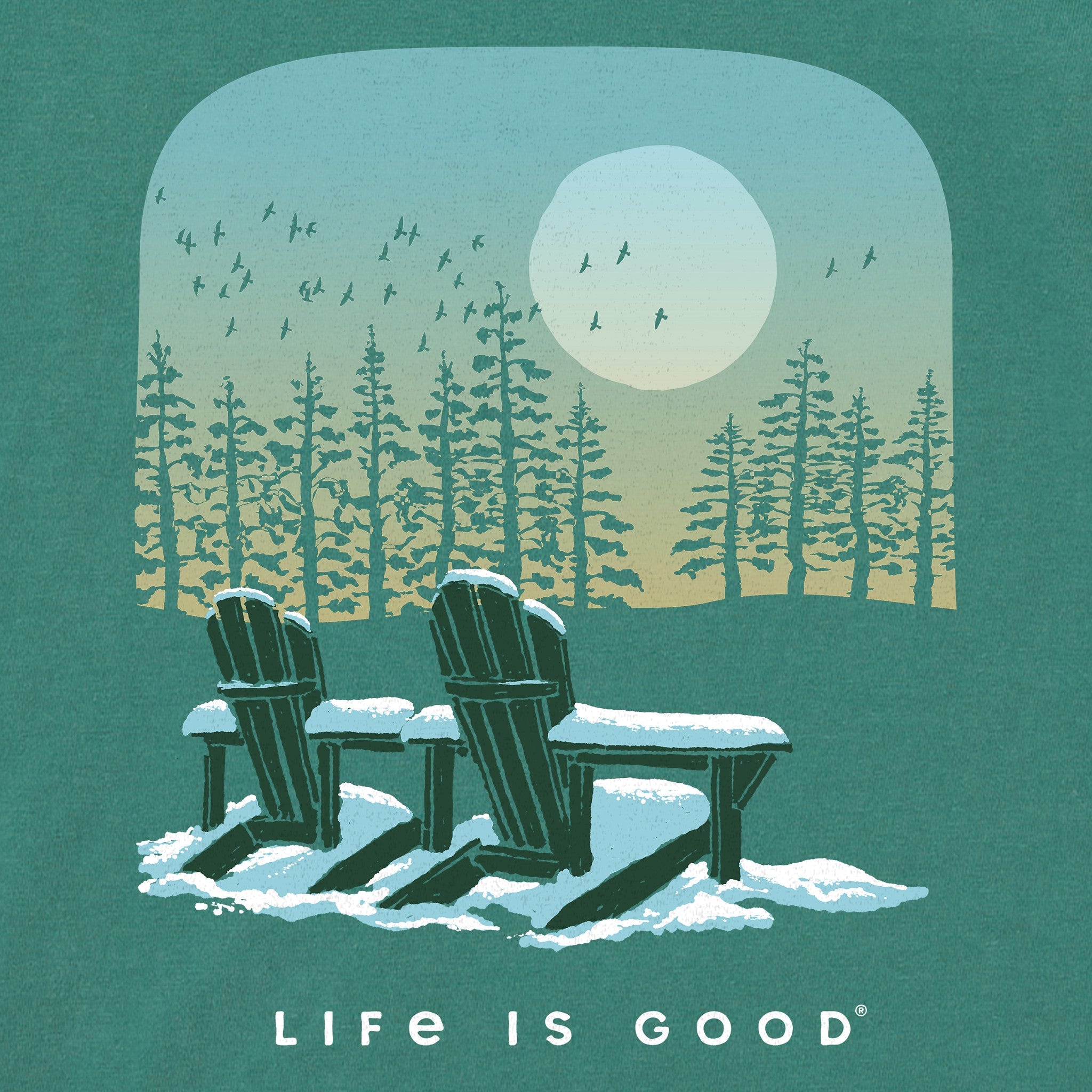 Men's Snow Day Adirondacks Long Sleeve Crusher Tee