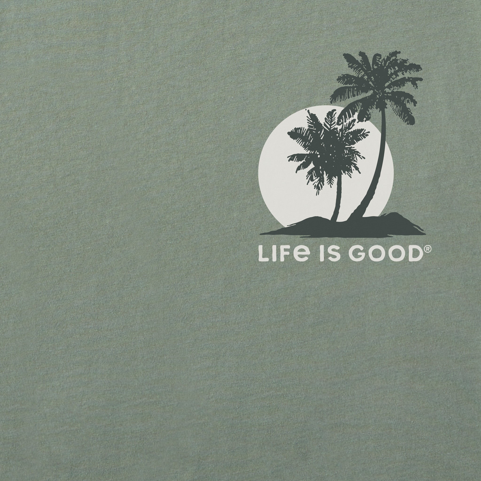Men's Two Sunset Palms Short Sleeve Crusher Tee