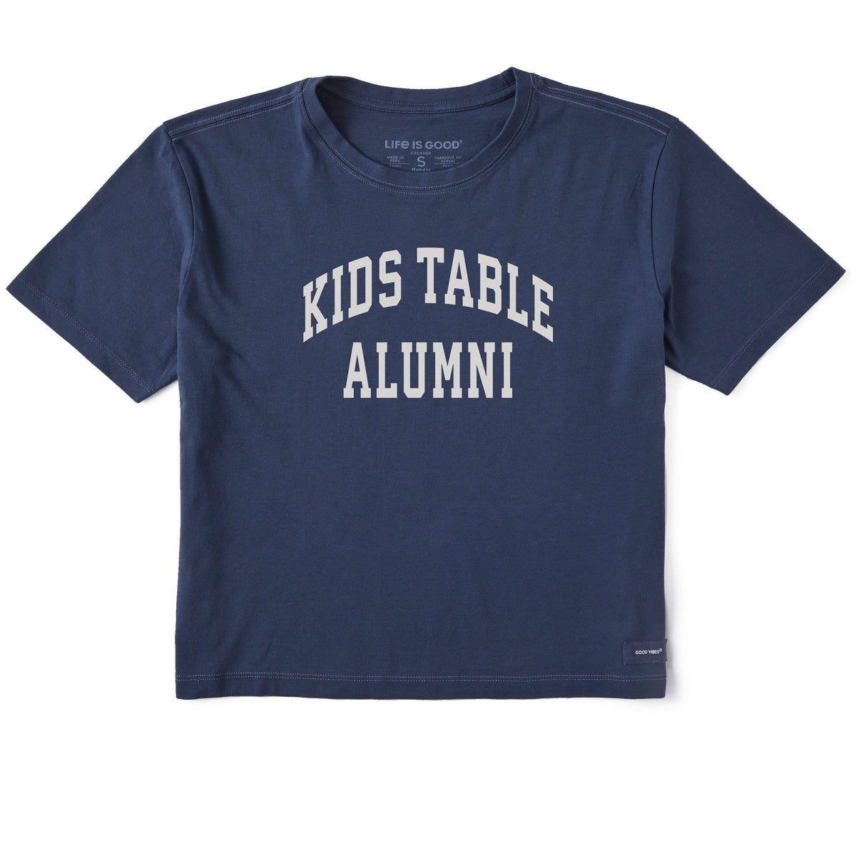 Women's Kids Table Alumni Arch Short Sleeve Crusher Boxy Tee