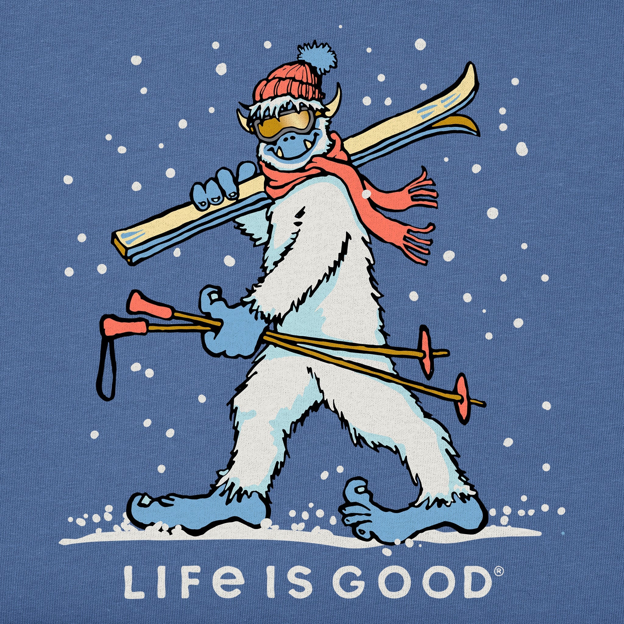Kids Ski Yeti Short Sleeve Crusher Tee