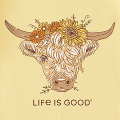 Kids Highland Cow Short Sleeve Crusher Tee