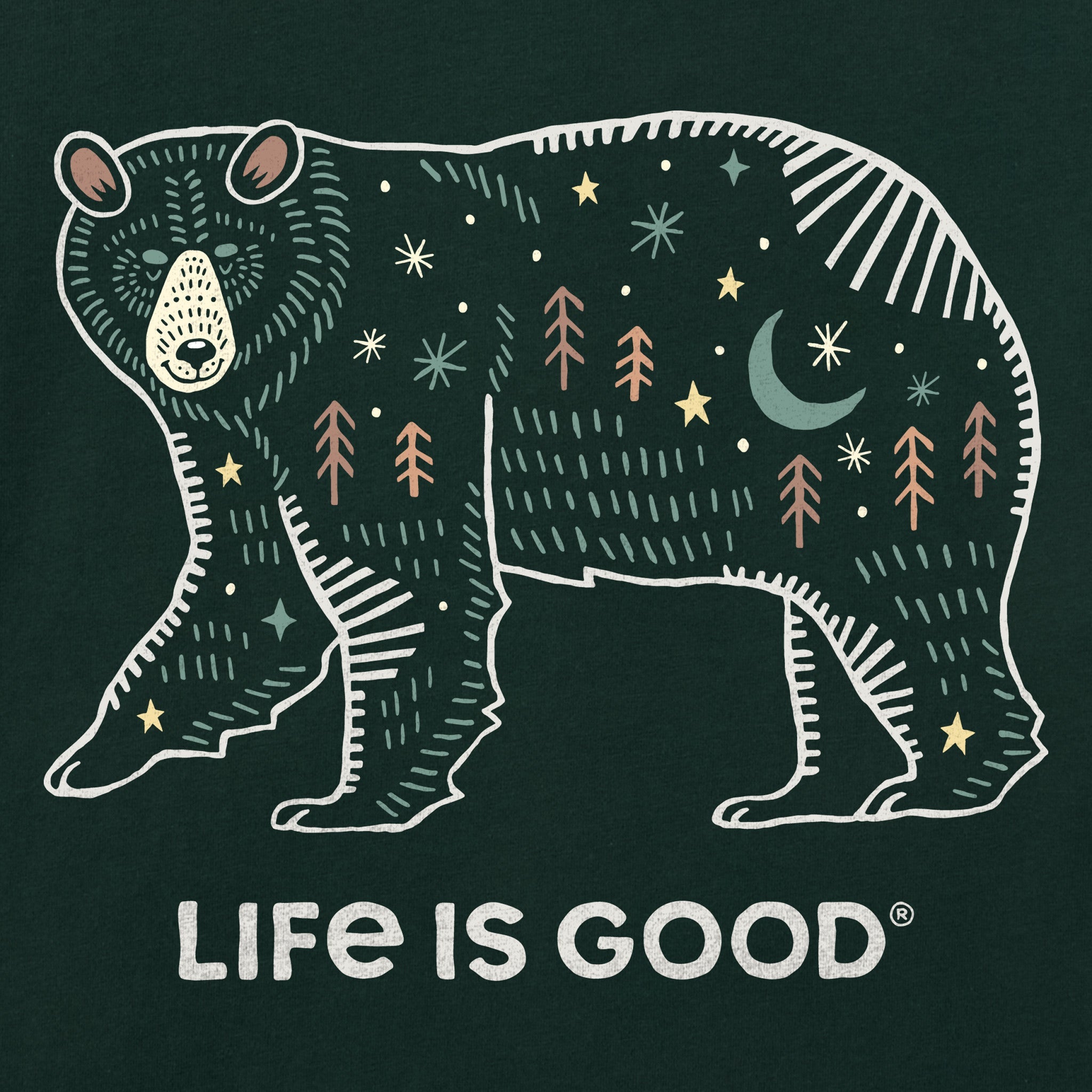 Kids Bear Landscape Short Sleeve Crusher Tee