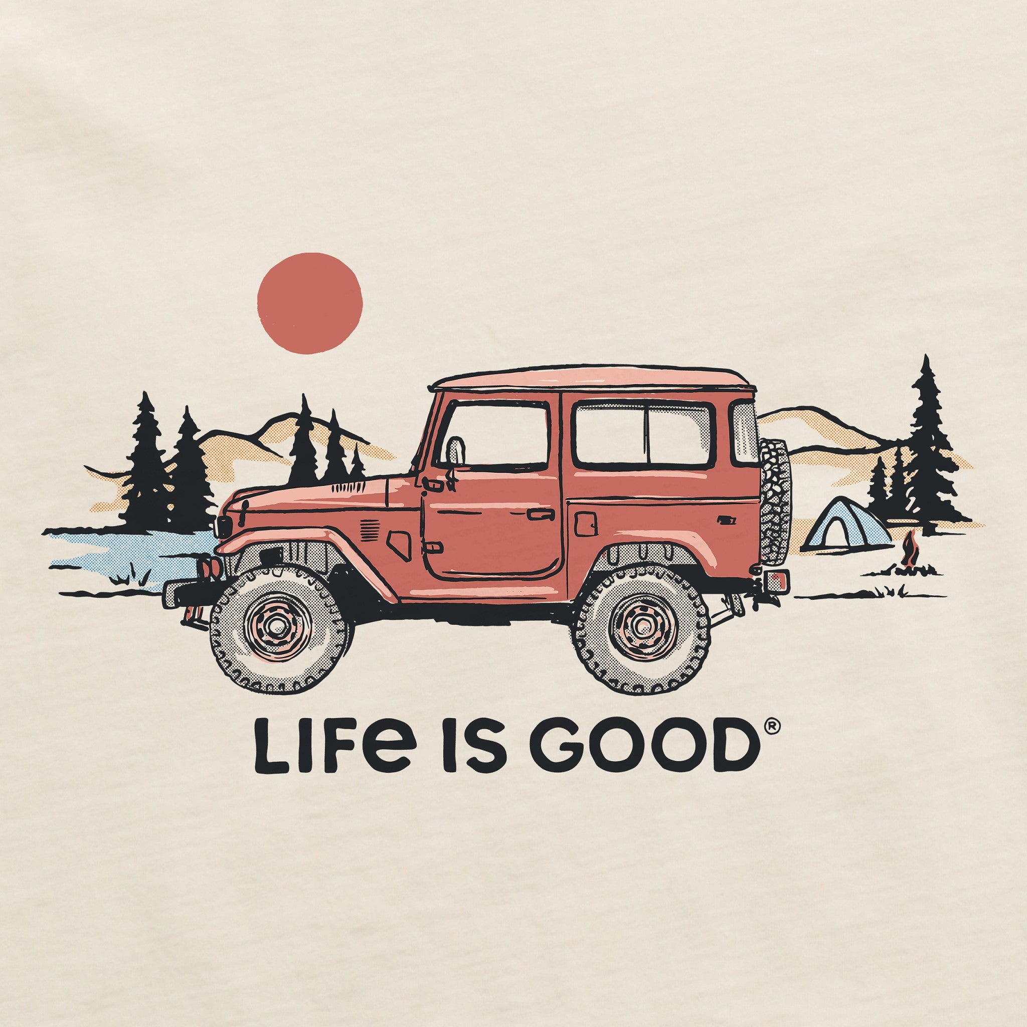 Men's Off Road Mountains Short Sleeve Crusher Tee