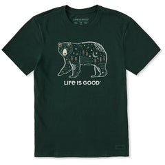 Men's Bear Landscape Short Sleeve Crusher Tee