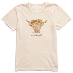 Women's Highland Cow Short Sleeve Crusher Tee