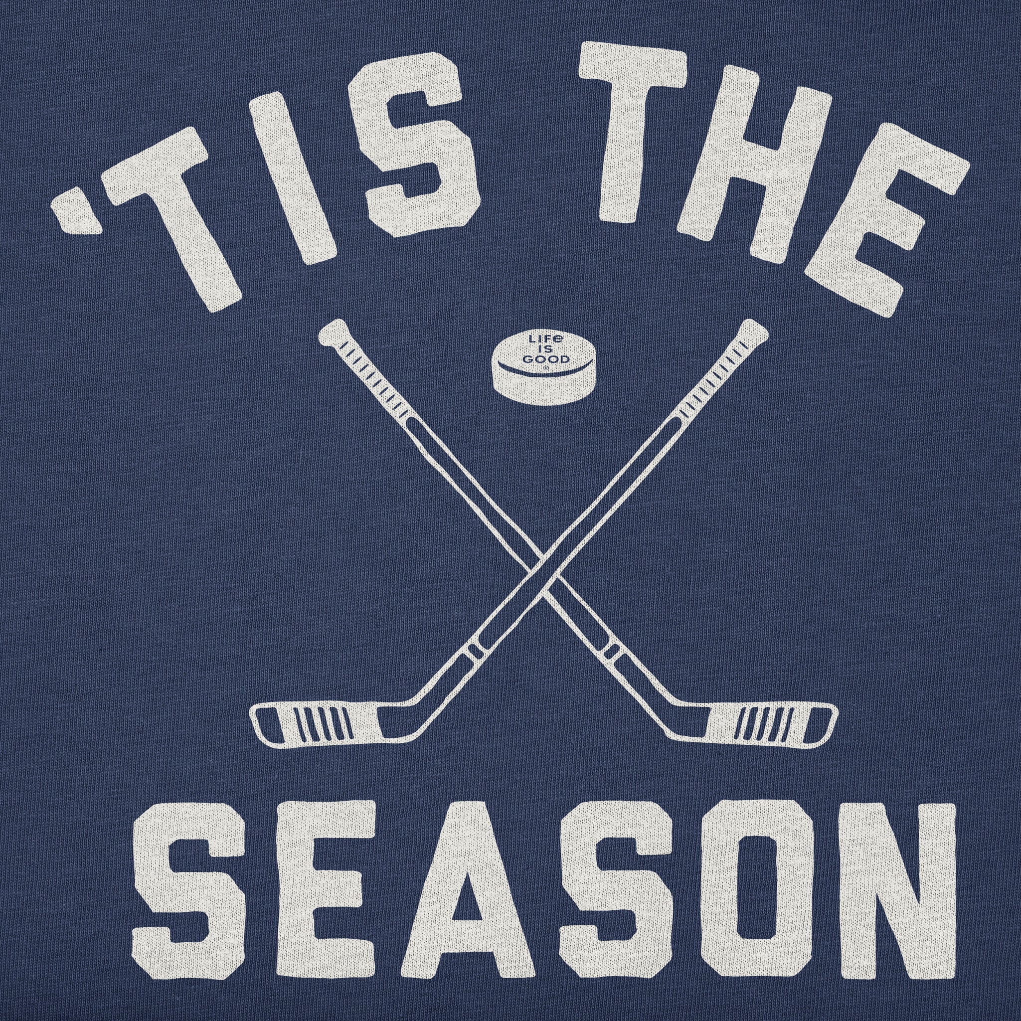 Men's Tis the Season Hockey Short Sleeve Crusher Tee