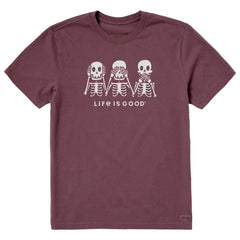 Men's Hear No Skeletons Short Sleeve Crusher Tee
