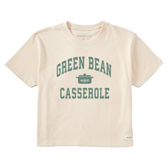 Women's Green Bean Casserole Athletic Arch Short Sleeve Crusher Boxy Tee