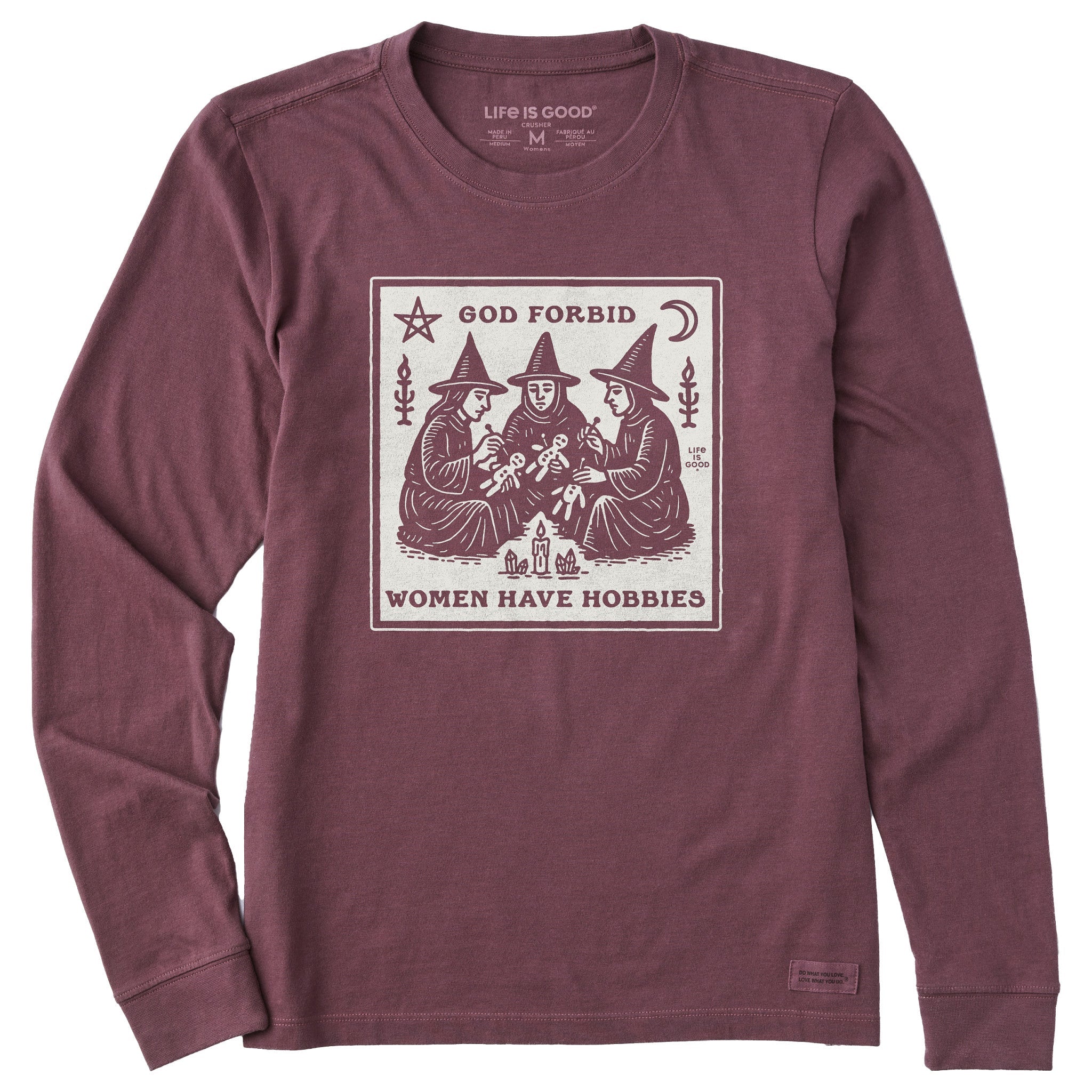 Women's Hobbies Long Sleeve Crusher Tee