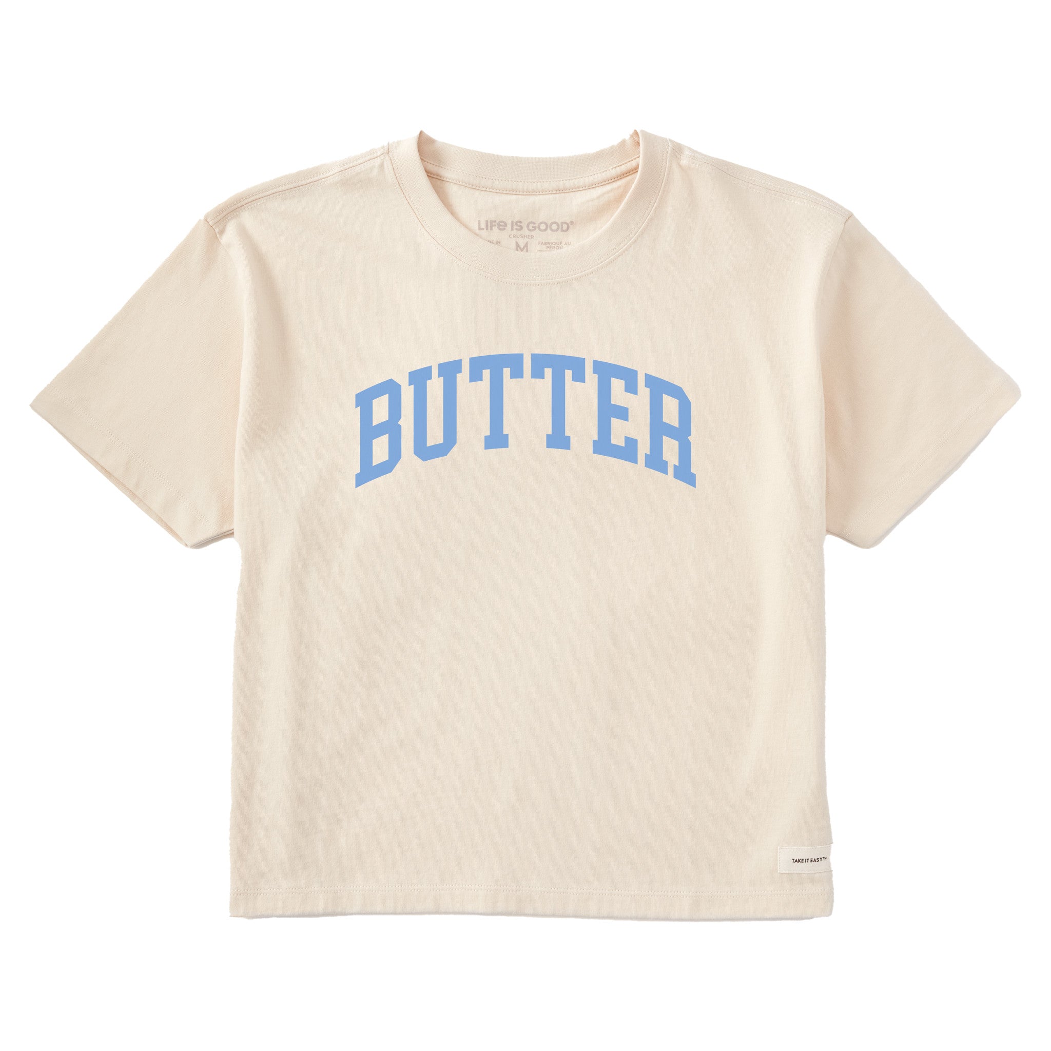Women's Butter Athletic Arch Short Sleeve Crusher Boxy Tee
