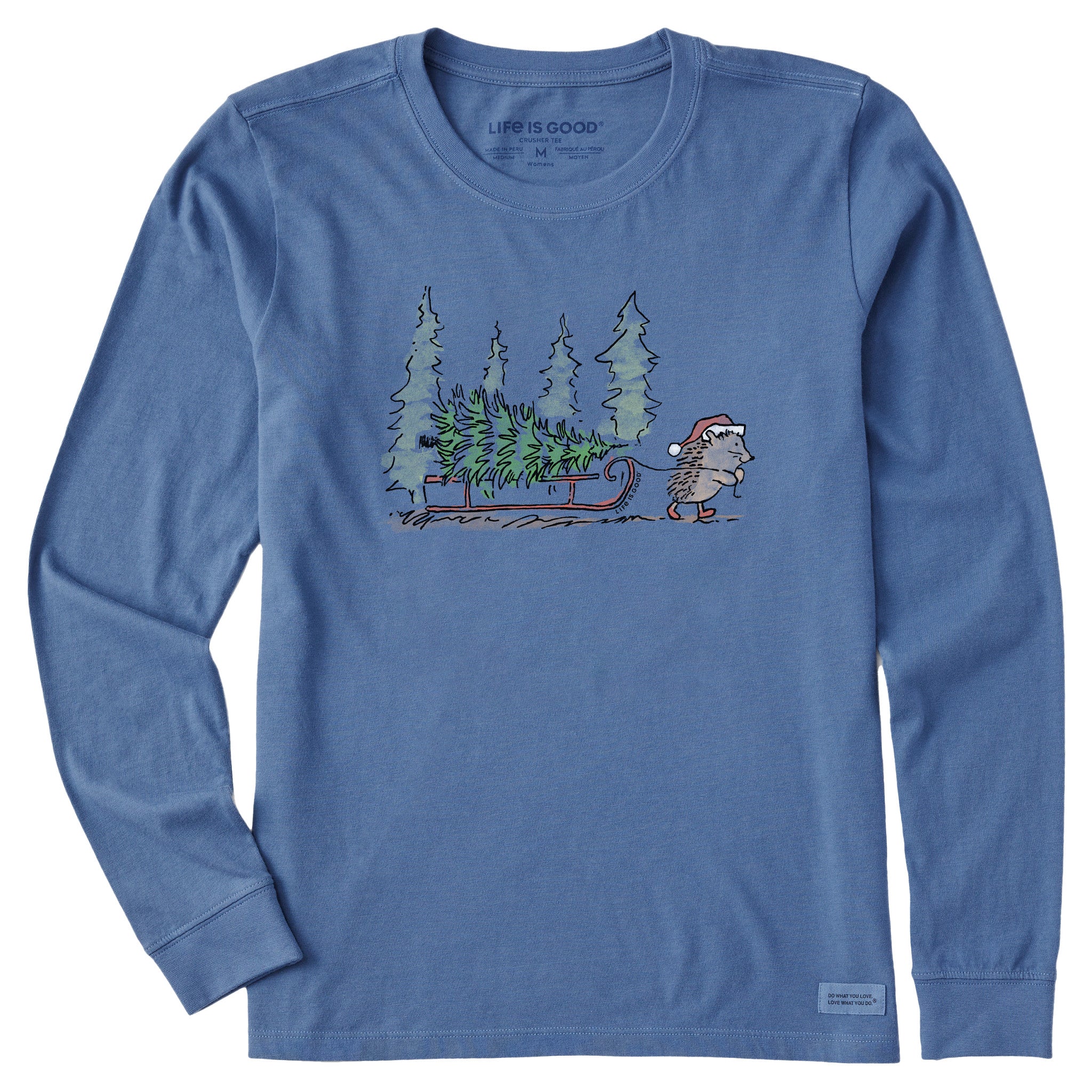 Women's Hedgehog Sled Long Sleeve Crusher Tee