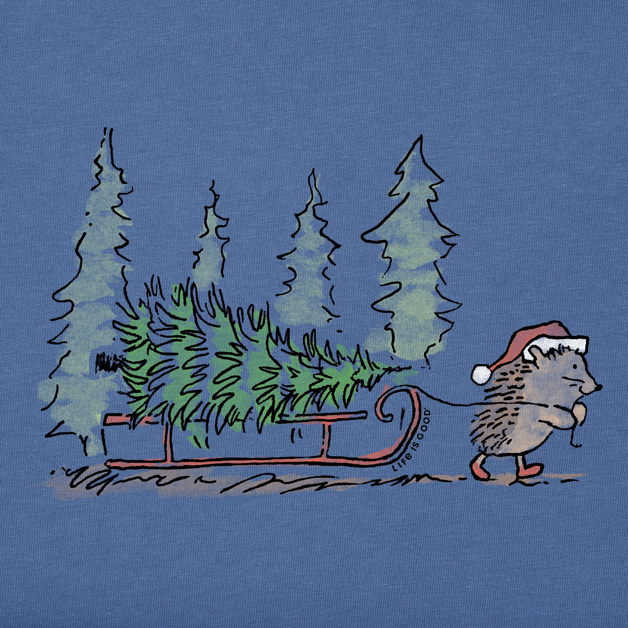 Women's Hedgehog Sled Long Sleeve Crusher Tee