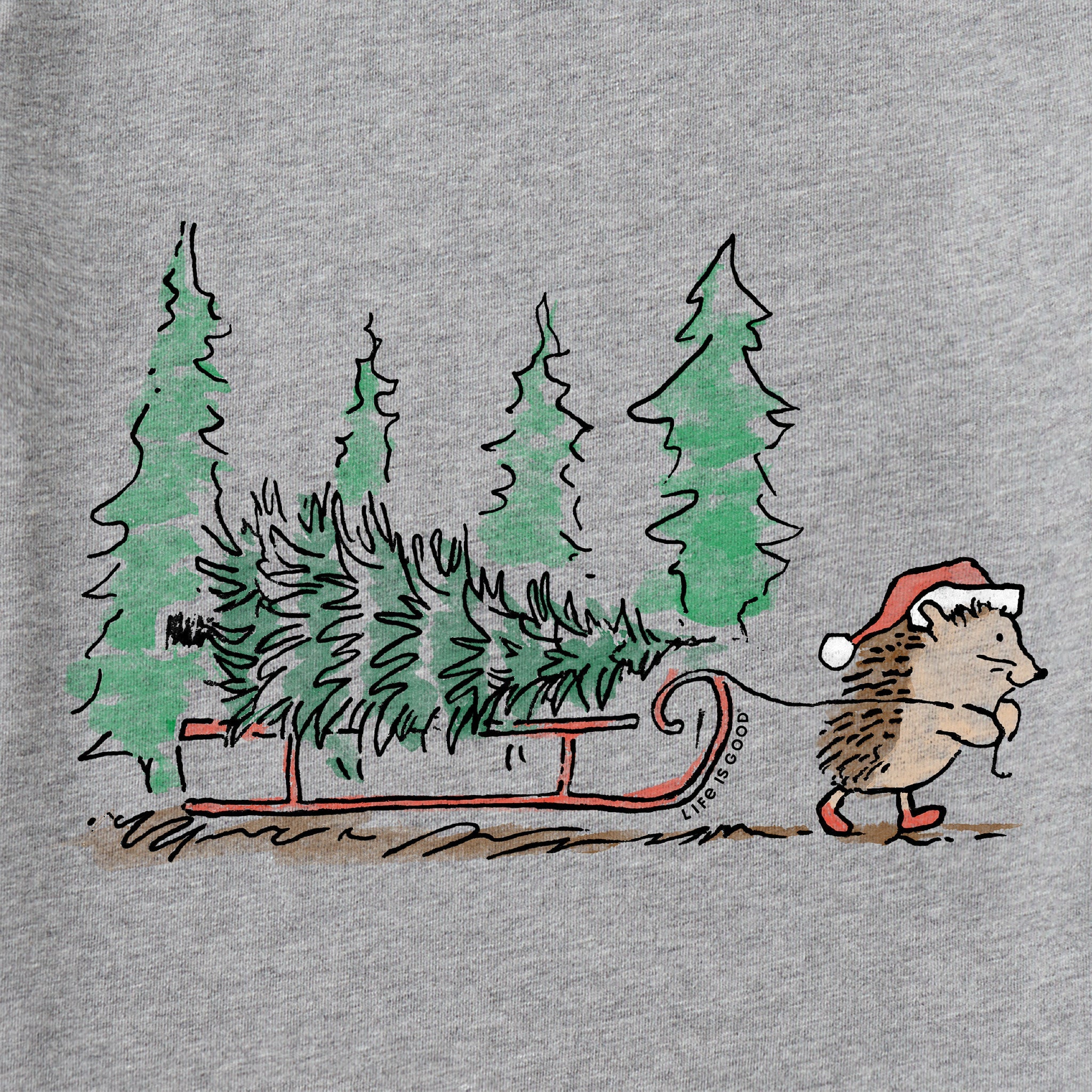 Women's Hedgehog Sled Long Sleeve Crusher Tee