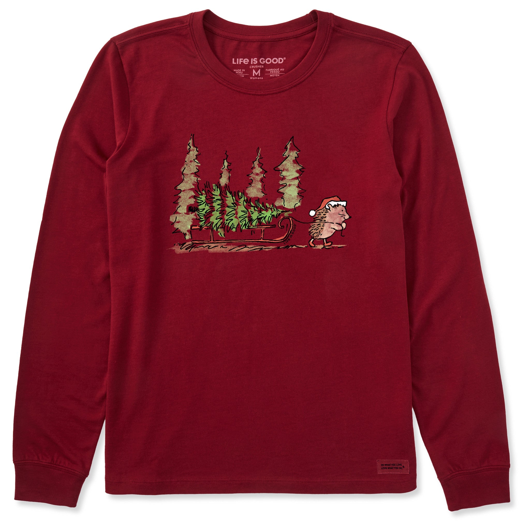 Women's Hedgehog Sled Long Sleeve Crusher Tee