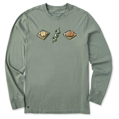 Men's Snack Trio Long Sleeve Crusher Tee