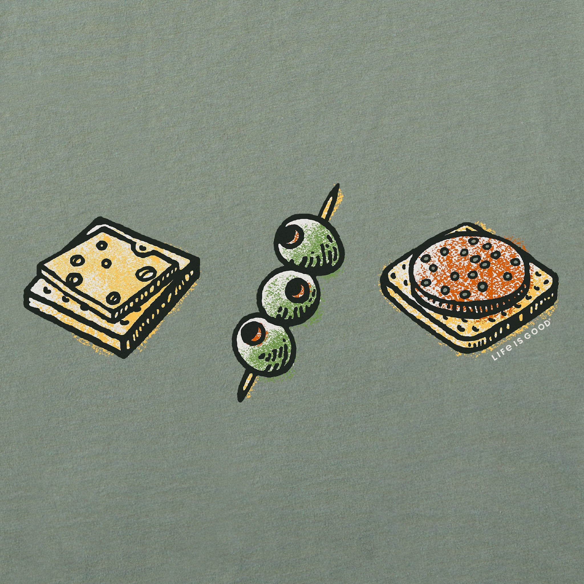 Men's Snack Trio Long Sleeve Crusher Tee