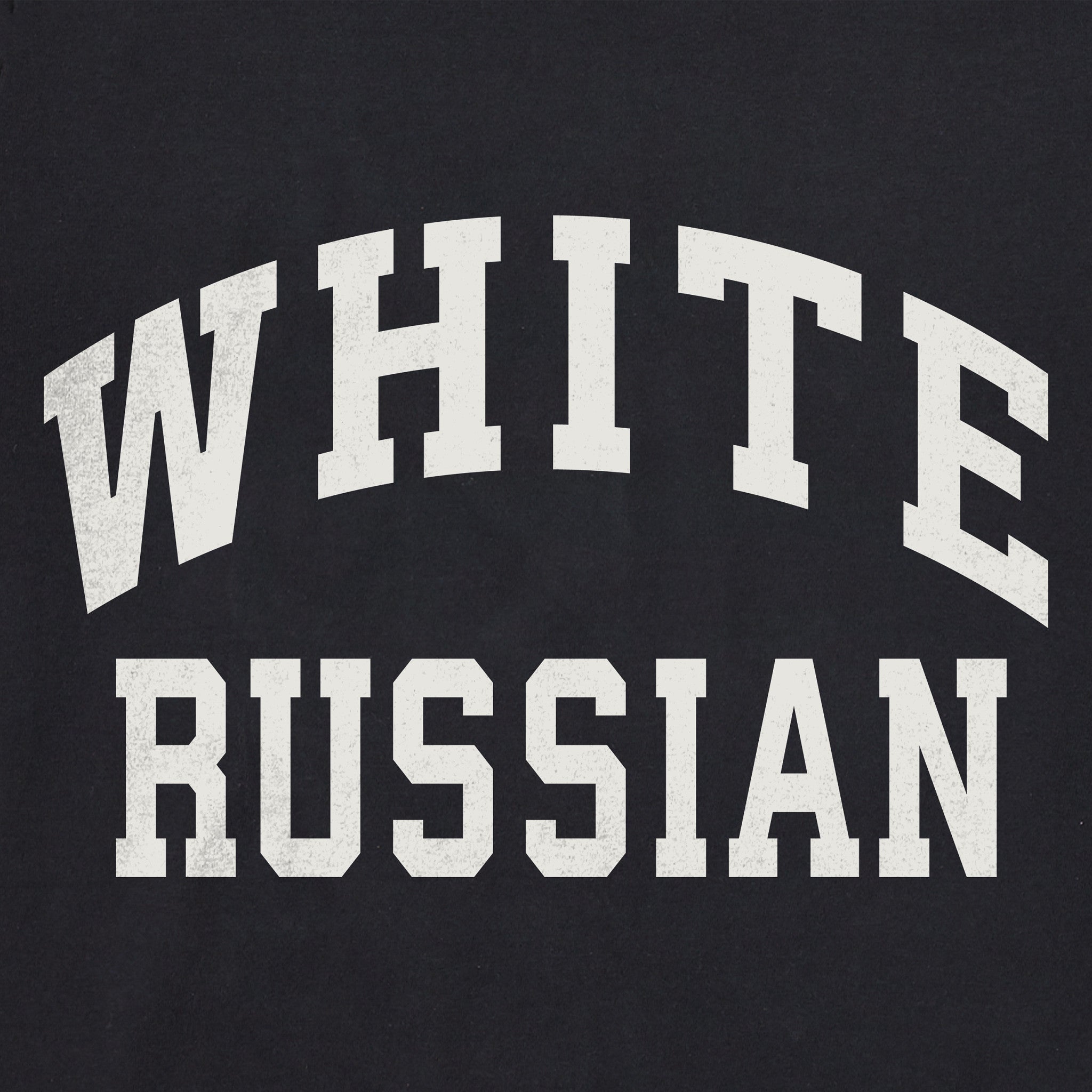 Men's White Russian Long Sleeve Crusher Tee