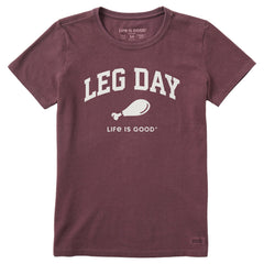 Women's Leg Day Arch Short Sleeve Crusher Tee