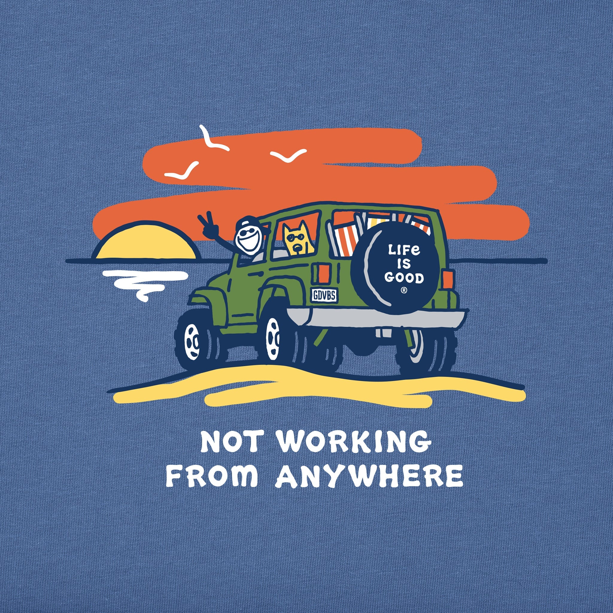 Men's Jake & Rocket 4x4 Not Working Short Sleeve Crusher Tee