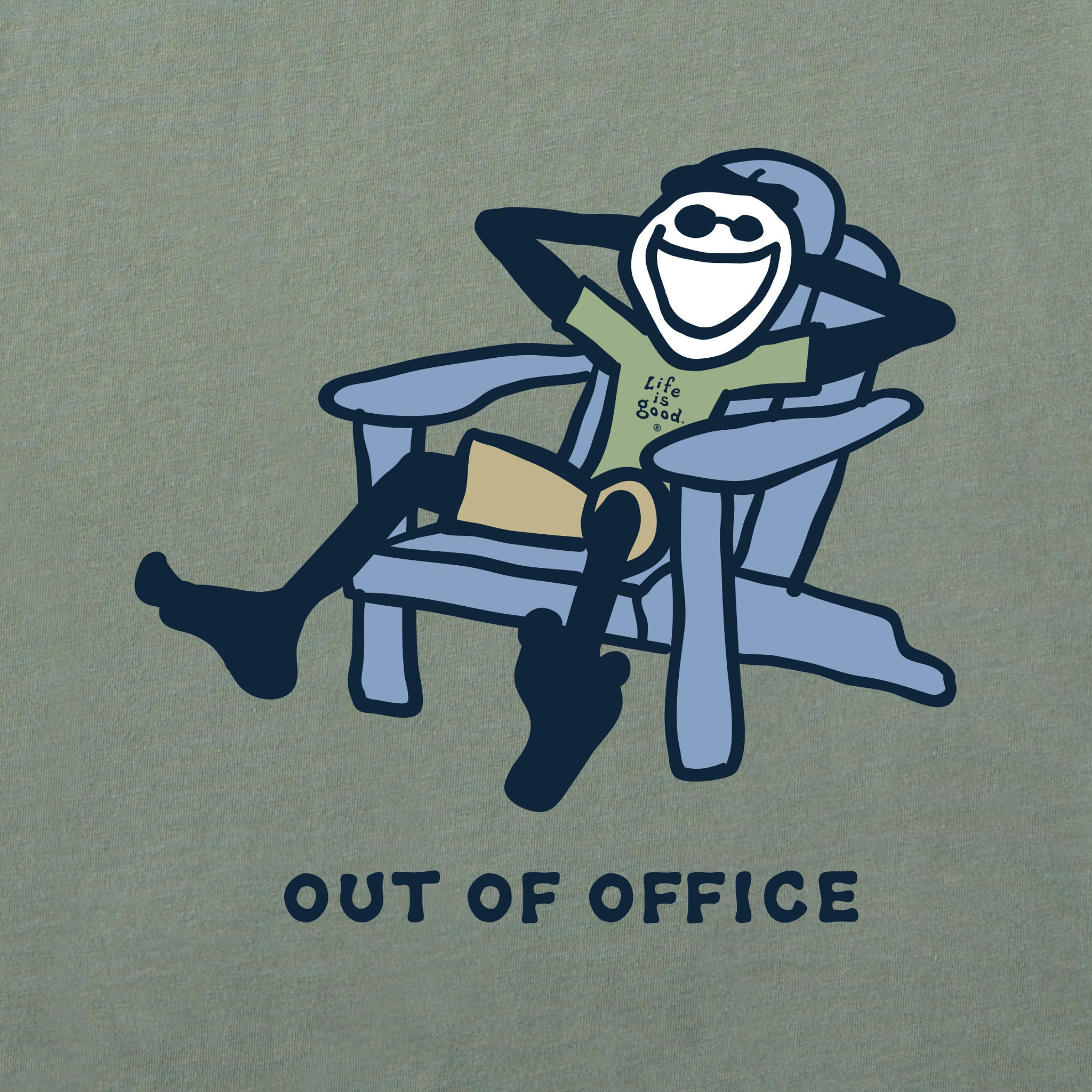 Men's Jake Adirondack Out of Office Short Sleeve Crusher Tee