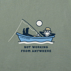 Men's Jake Fishing Not Working Short Sleeve Crusher Tee