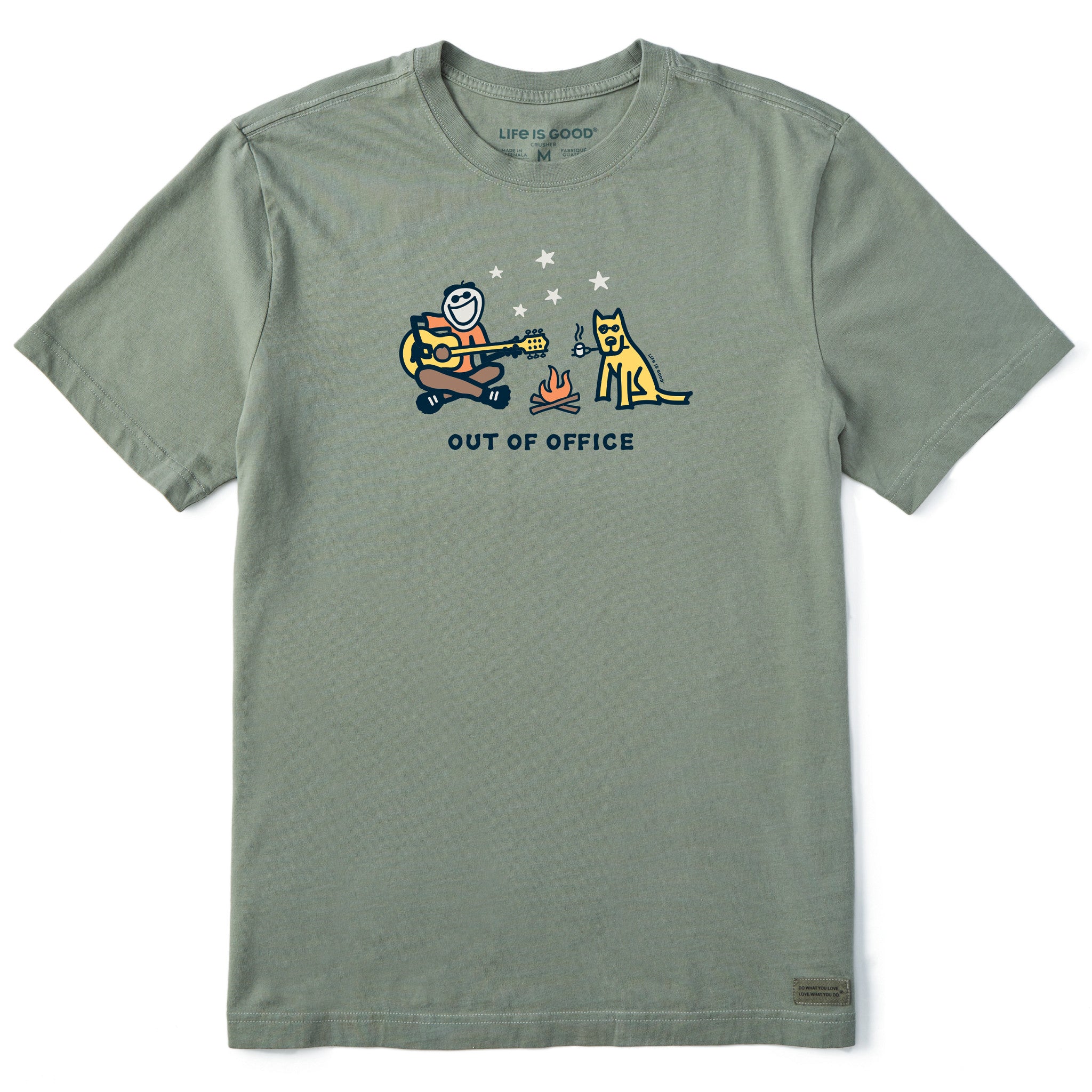 Men's Jake & Rocket Camp Out of Office Short Sleeve Crusher Tee