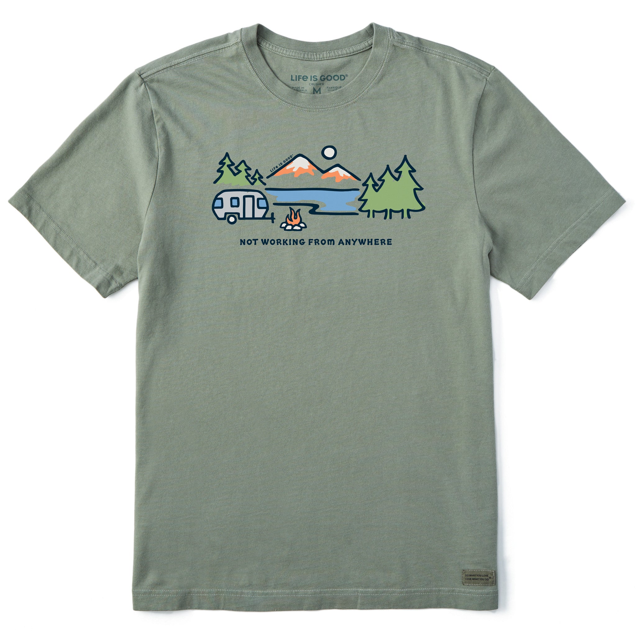 Men's Lakeside Camper Not Working Short Sleeve Crusher Tee
