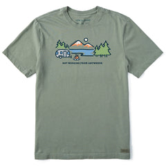 Men's Lakeside Camper Not Working Short Sleeve Crusher Tee