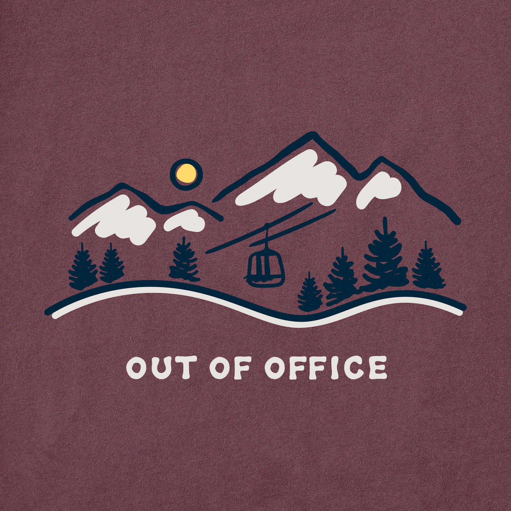 Men's Ski Lift Vista Out of Office Short Sleeve Crusher Tee