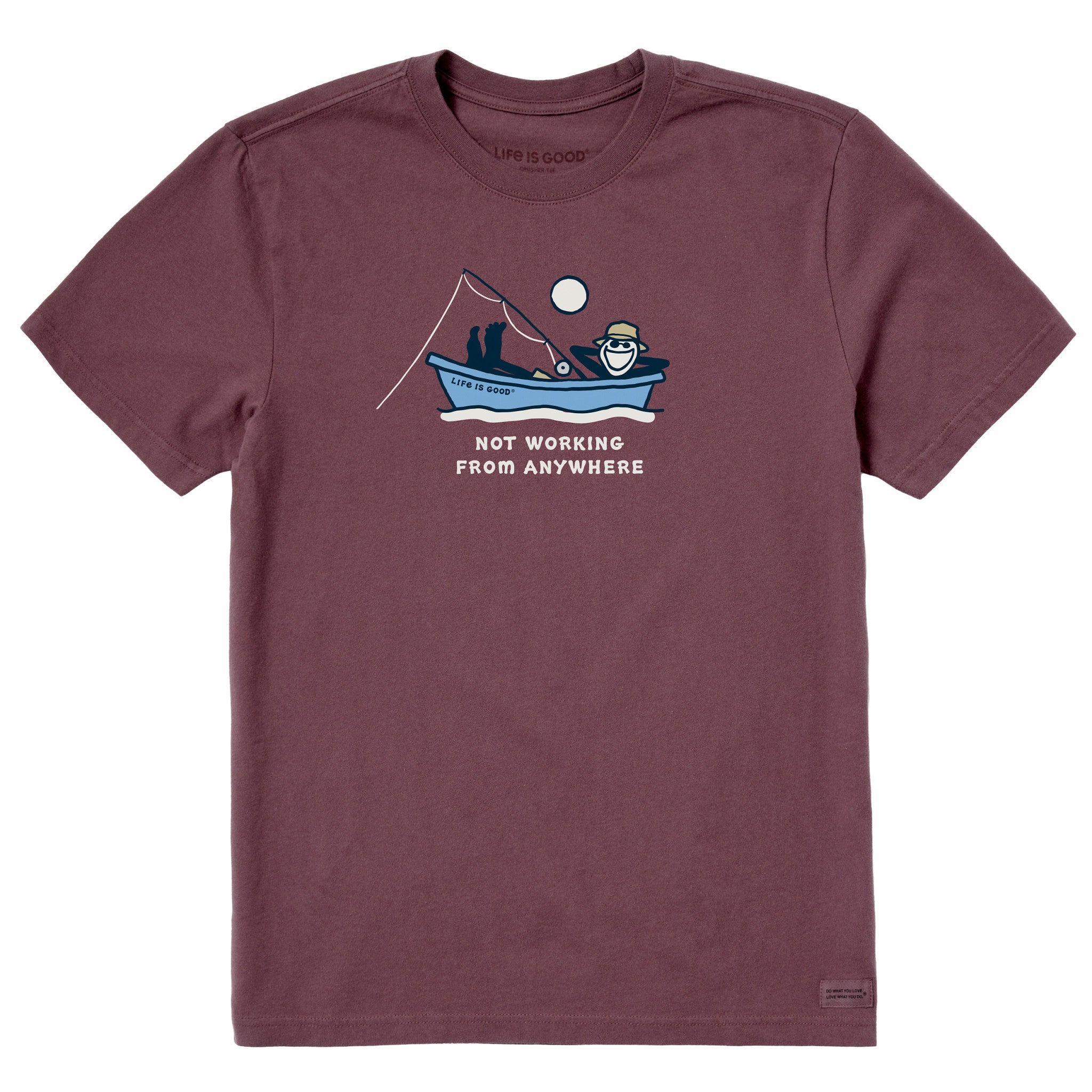 Men's Jake Fishing Not Working Short Sleeve Crusher Tee