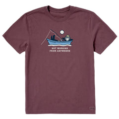 Men's Jake Fishing Not Working Short Sleeve Crusher Tee