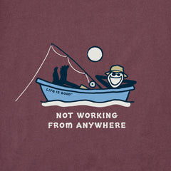 Men's Jake Fishing Not Working Short Sleeve Crusher Tee