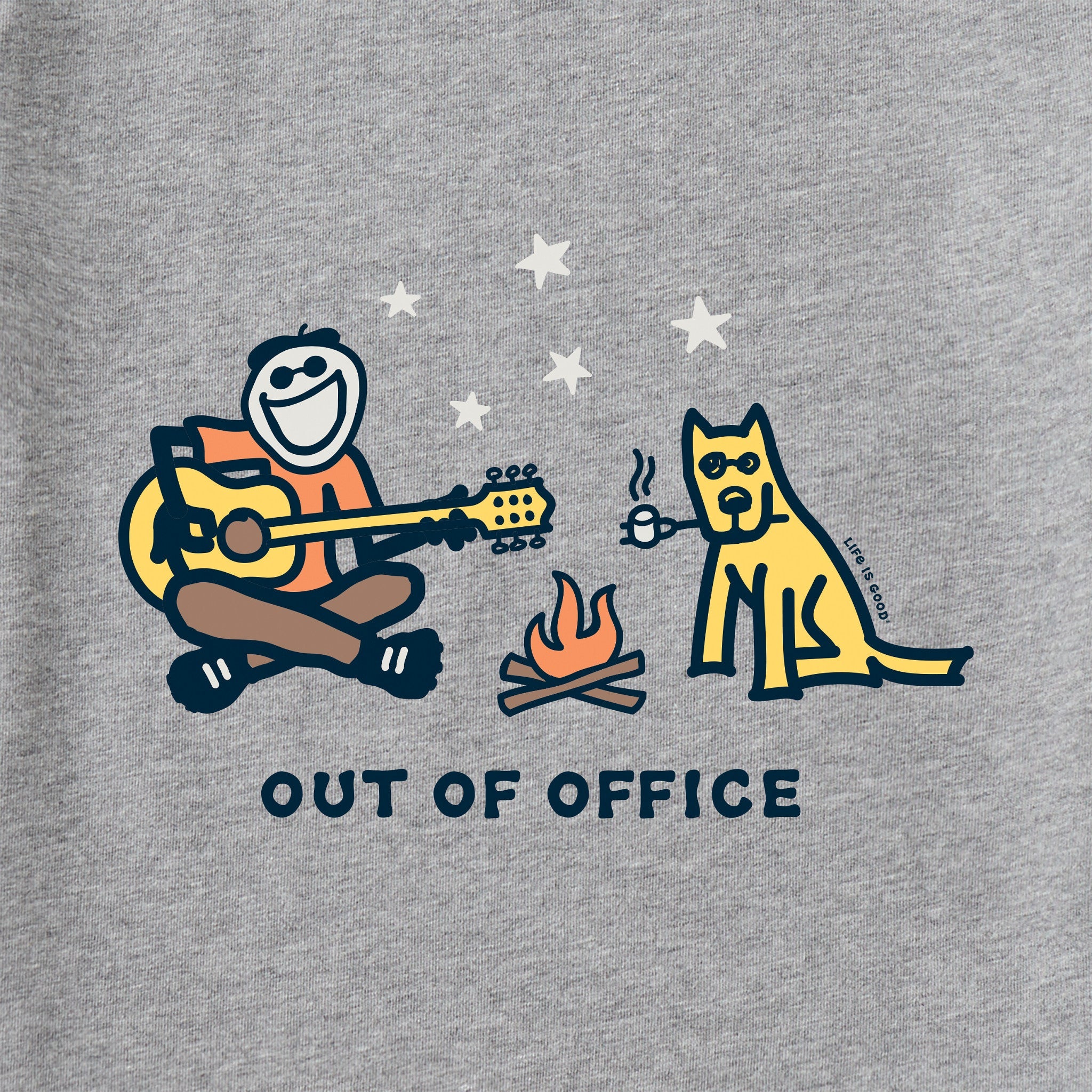 Men's Jake & Rocket Camp Out of Office Short Sleeve Crusher Tee