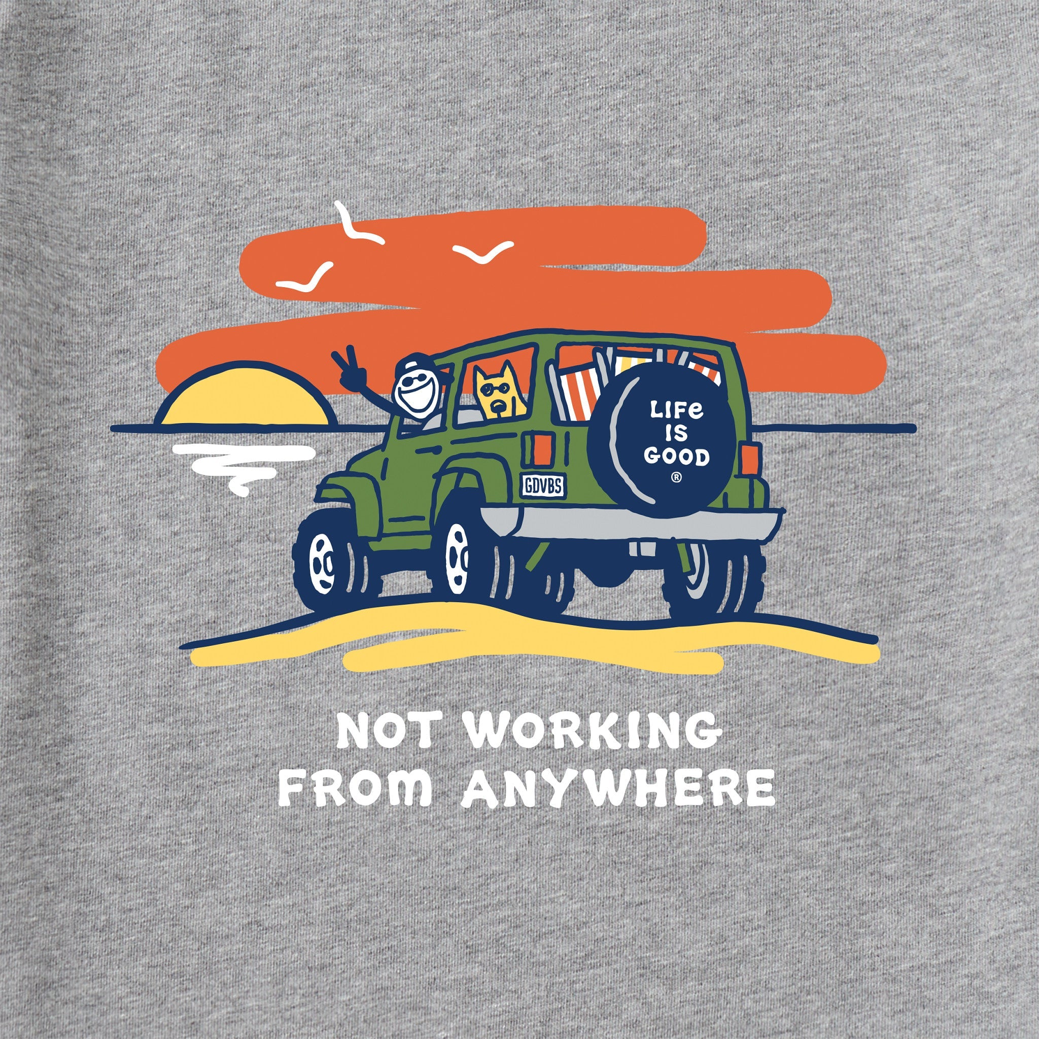 Men's Jake & Rocket 4x4 Not Working Short Sleeve Crusher Tee