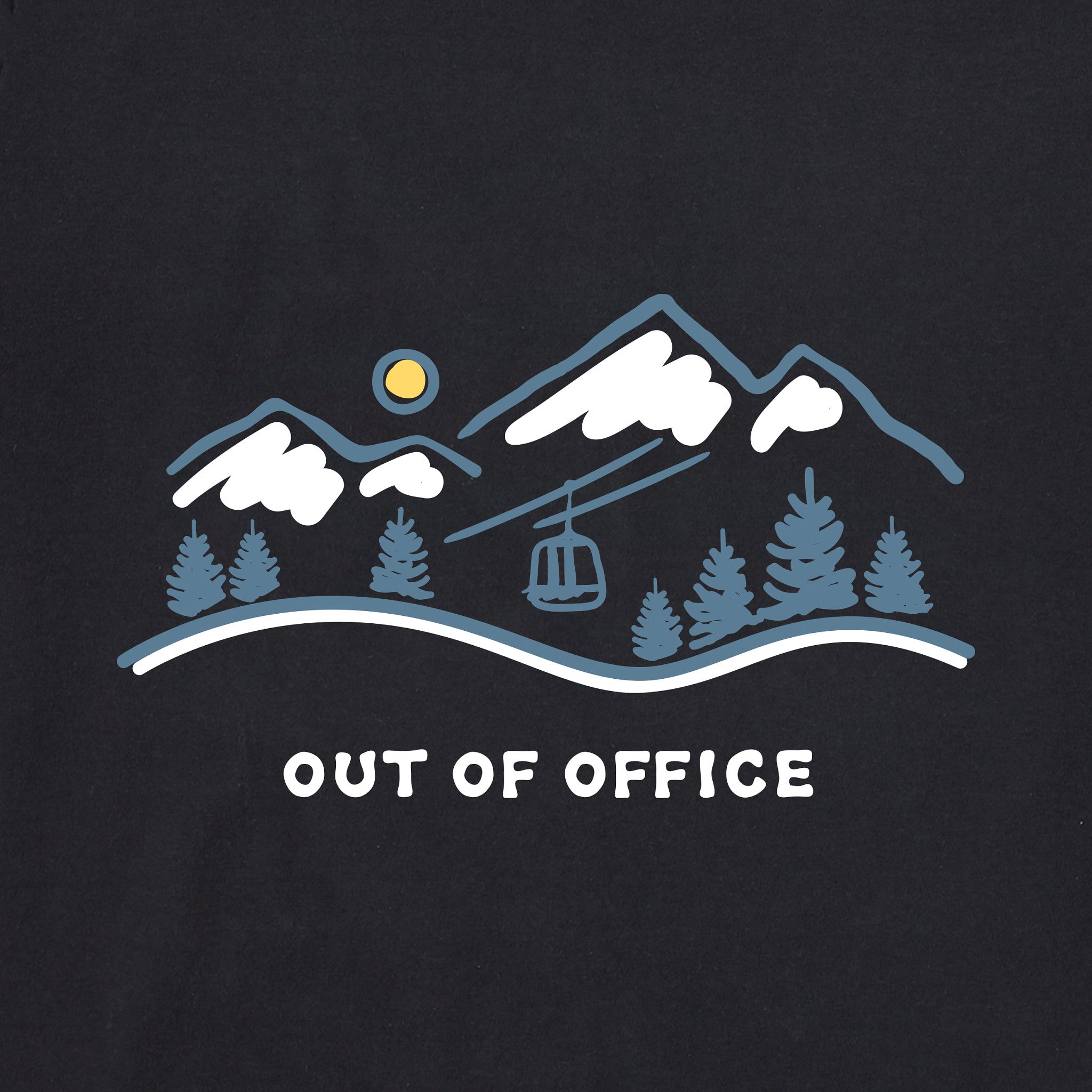 Men's Ski Lift Vista Out of Office Short Sleeve Crusher Tee