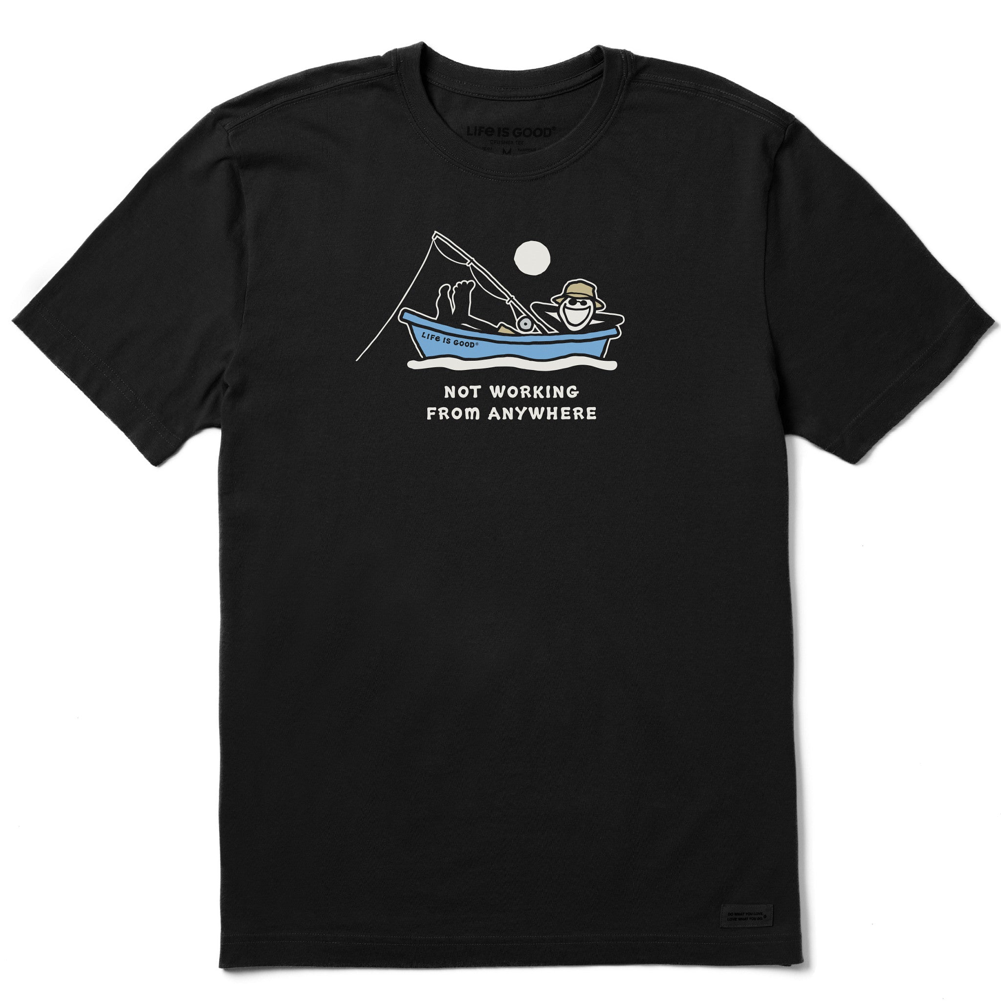 Men's Jake Fishing Not Working Short Sleeve Crusher Tee