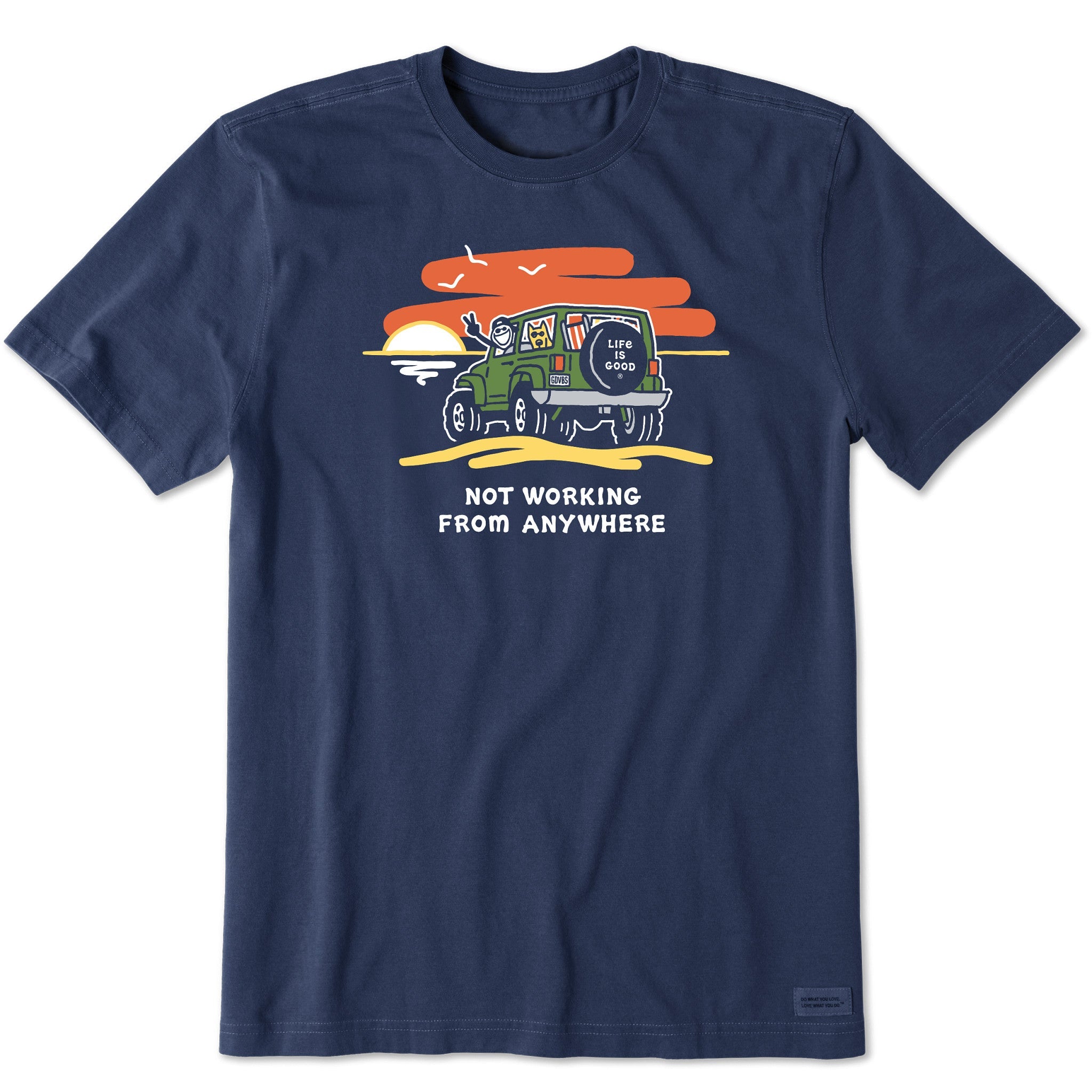 Men's Jake & Rocket 4x4 Not Working Short Sleeve Crusher Tee