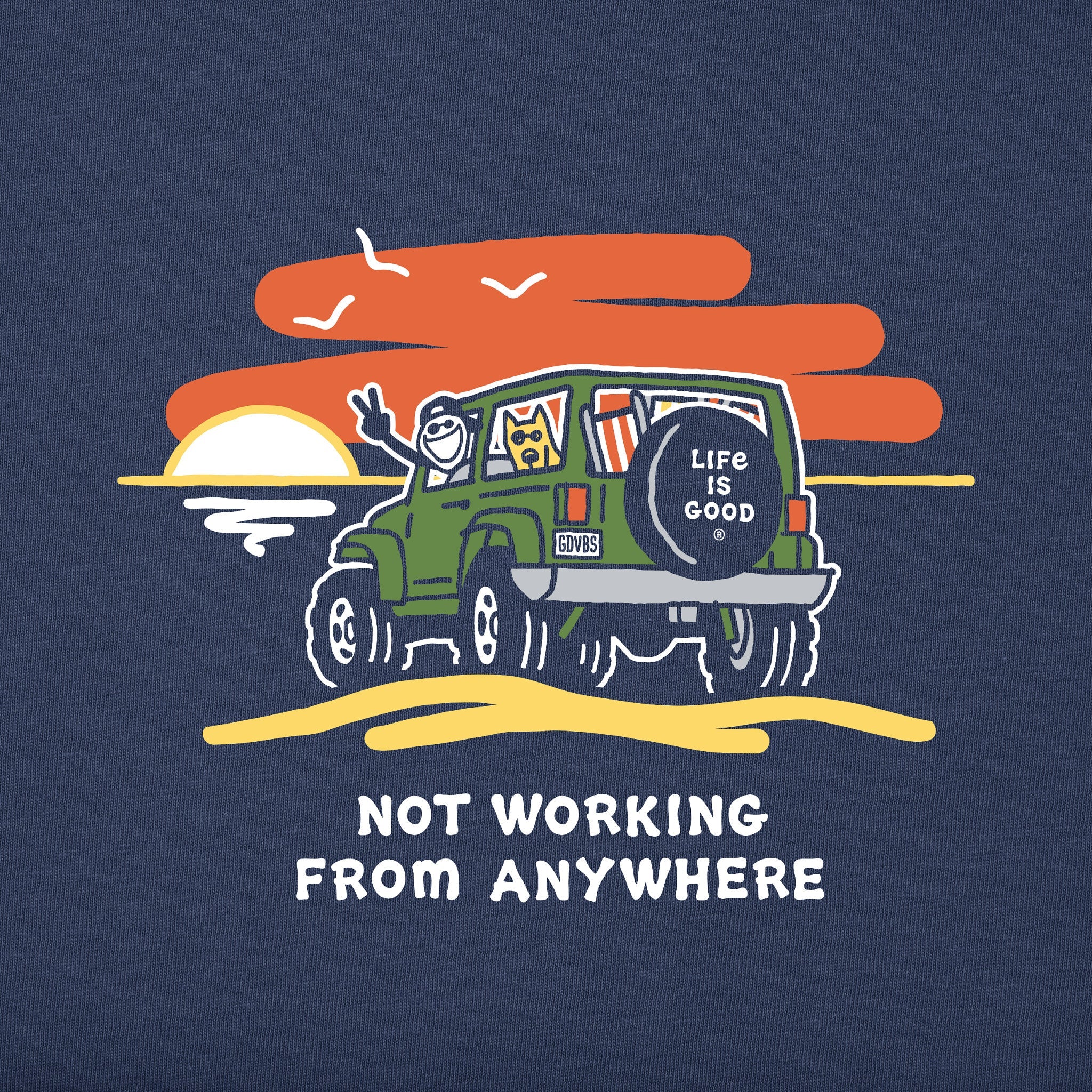Men's Jake & Rocket 4x4 Not Working Short Sleeve Crusher Tee