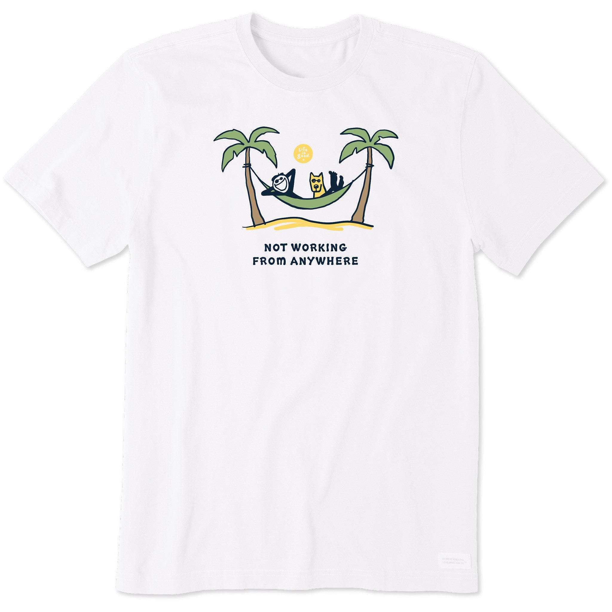 Men's Palm Hammock Jake & Rocket Not Working Short Sleeve Crusher Tee