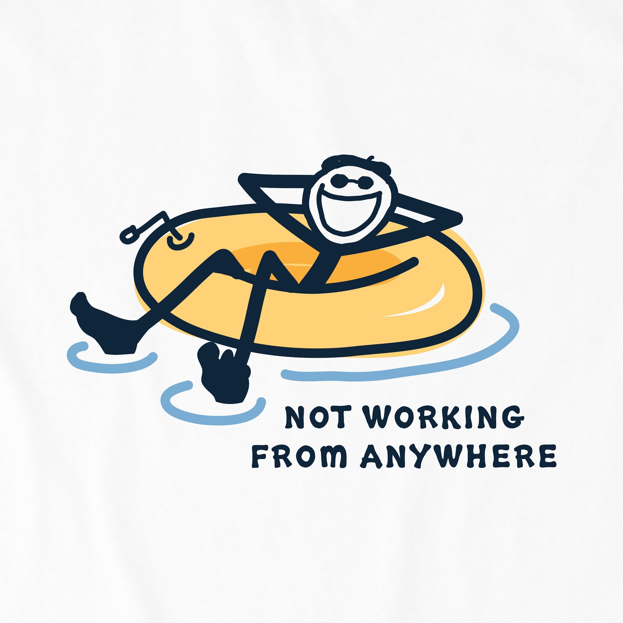 Men's Inner Tube Jake Not Working Short Sleeve Crusher Tee