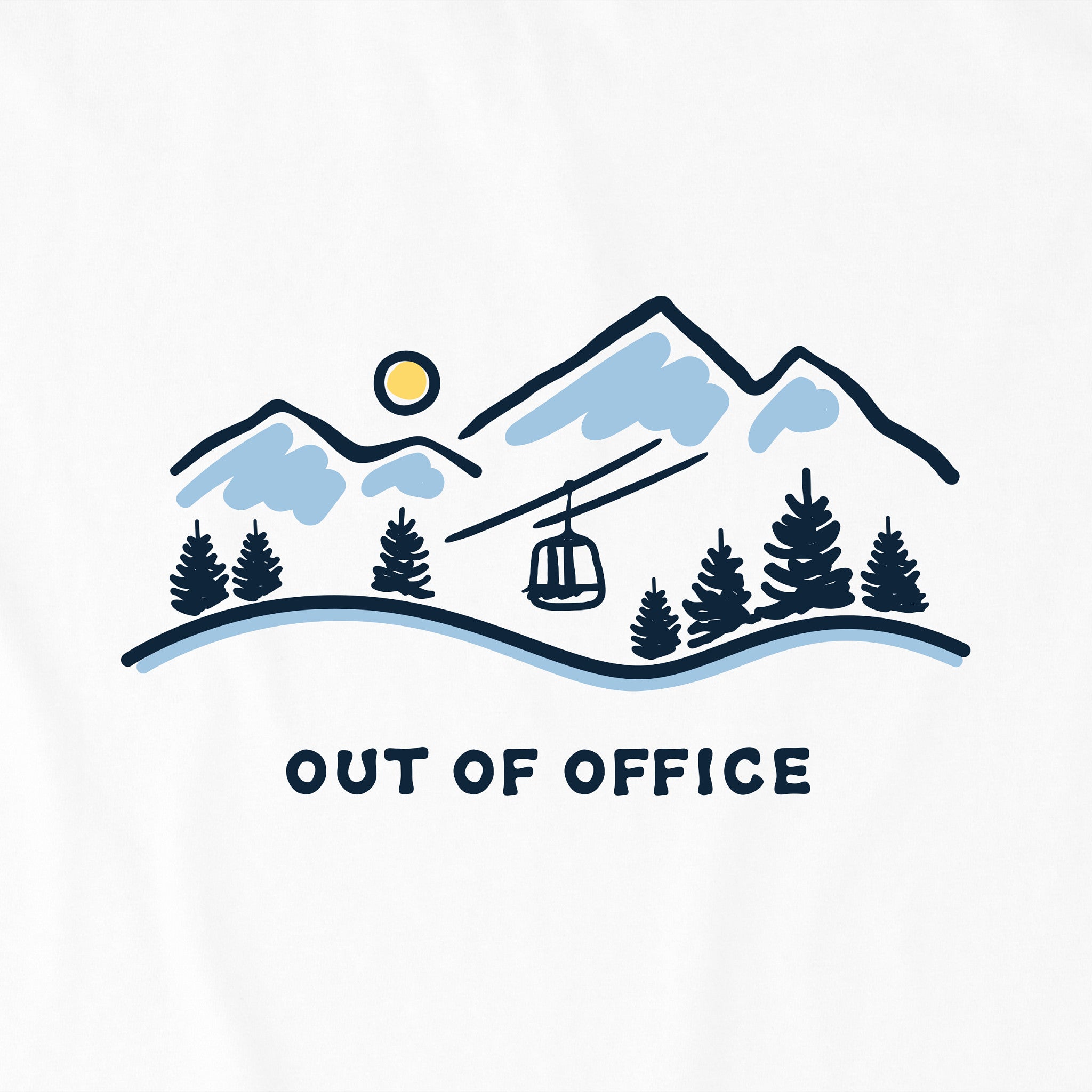Men's Ski Lift Vista Out of Office Short Sleeve Crusher Tee